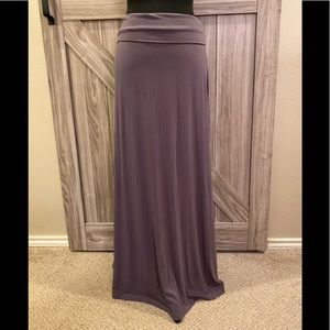 Gray maxi skirt